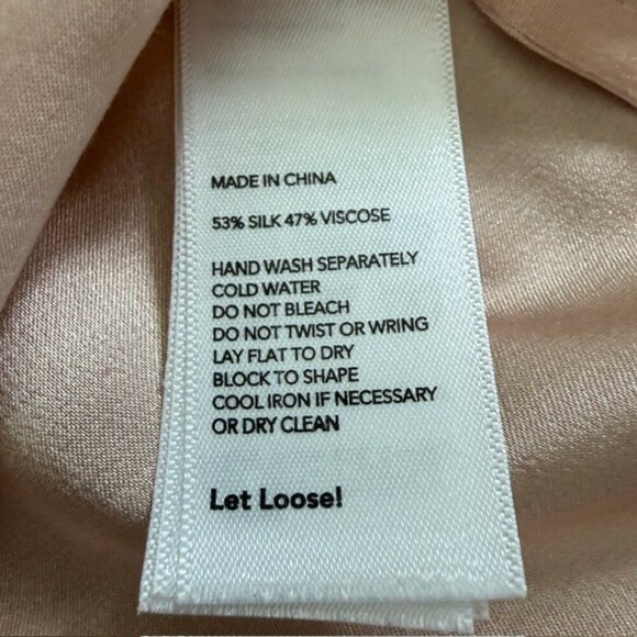 KATE SPADE Blush Pink Silk Button Front Blouse Top Sz 2 - Picture 12 of 12